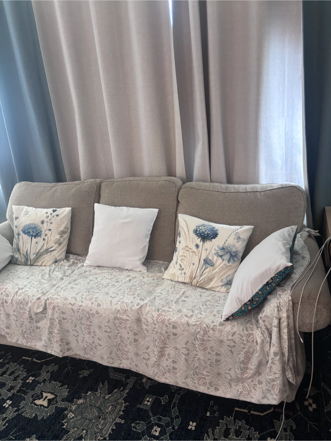 Cozy 3-Seater Sofa – Clean, Smoke-Free Home