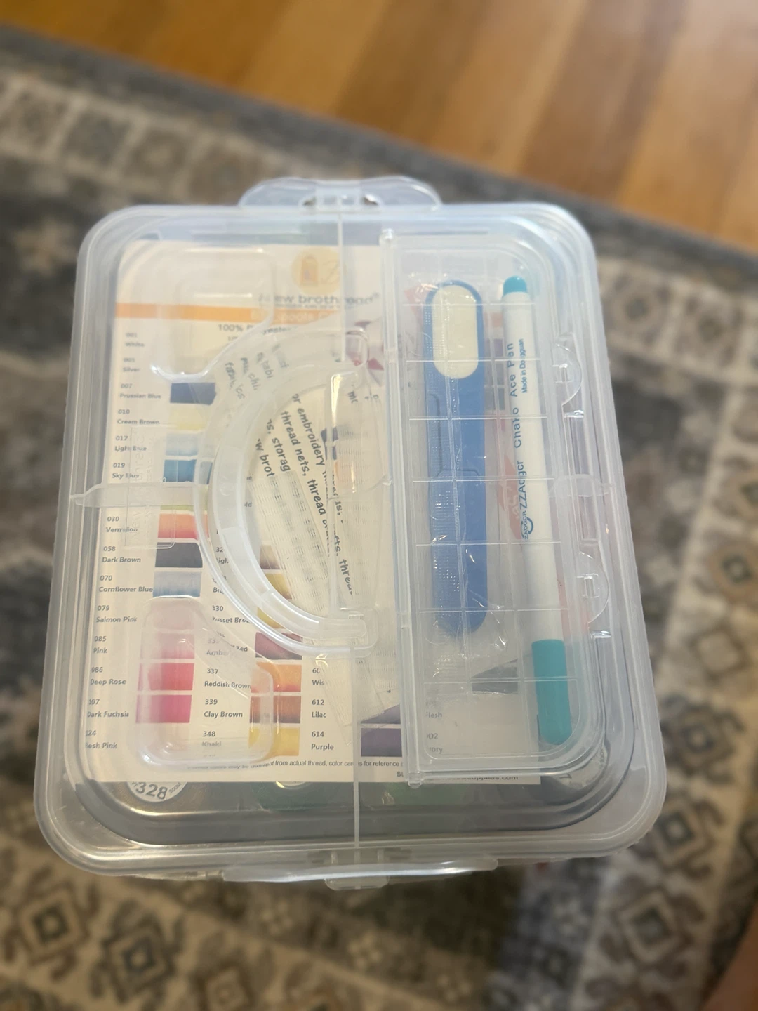 Embroidery Thread Spool Organizer with Handle - photo 2
