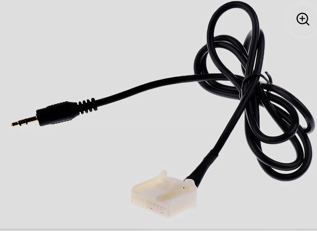 Toyota 20-Pin Car Auxiliary Audio Input Adapter Cable
