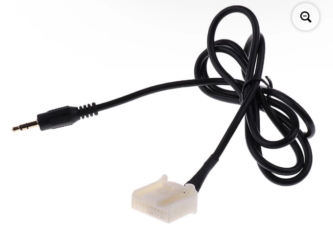 Toyota 20-Pin Car Auxiliary Audio Input Adapter Cable - photo 3