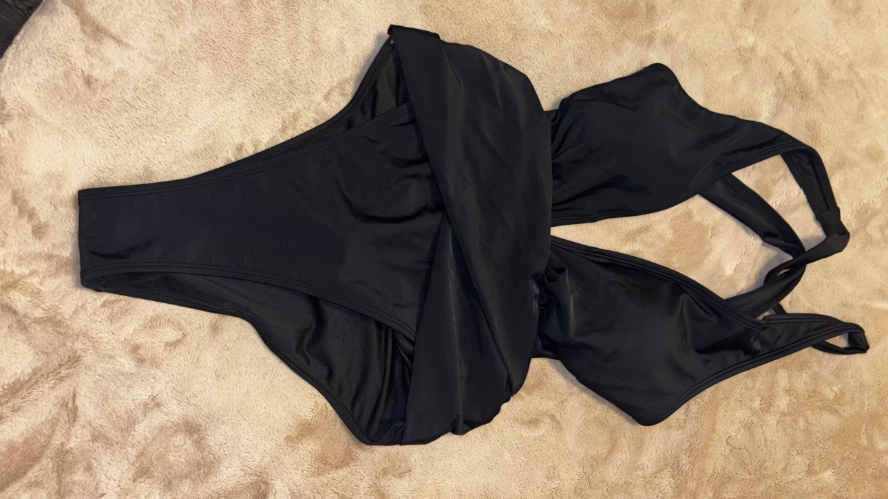 Black One-Piece Swimsuit - photo 2