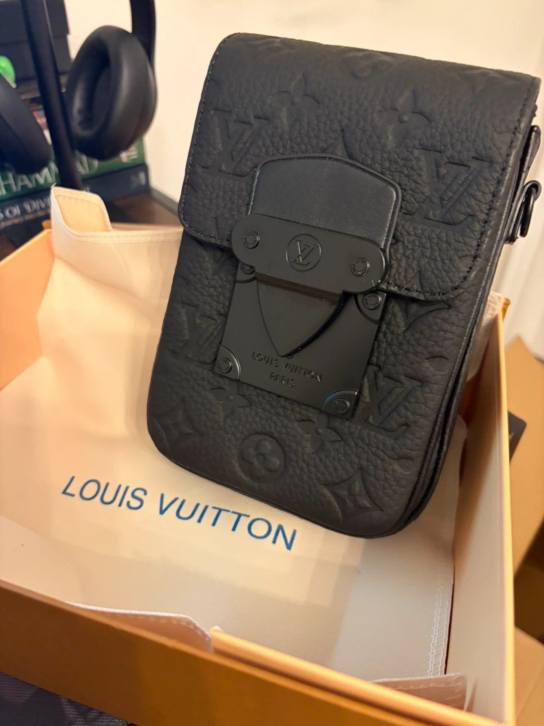 Brand New Louis Vuitton Black Monogram Pouch