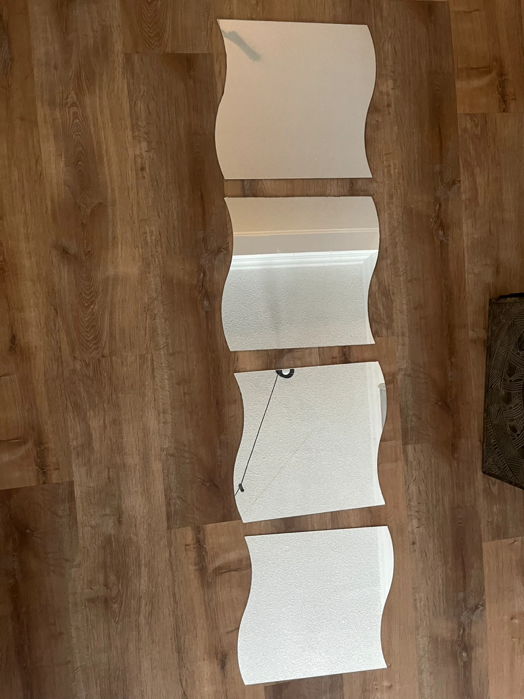 IKEA KRABB wavy wall mirrors