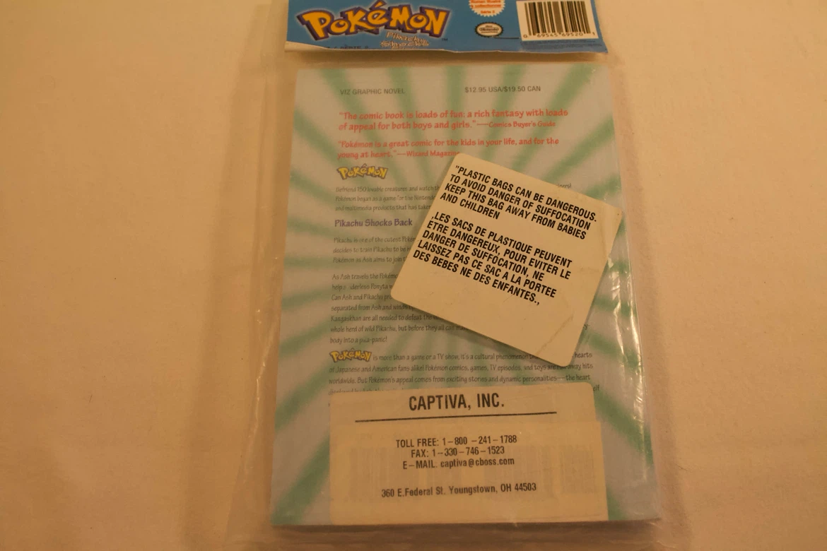 Sealed Pokemon VIZ COMICS 1999 - photo 3