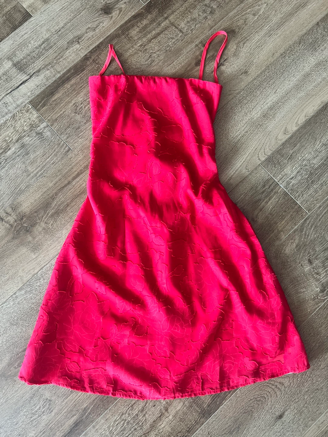 Red Backless Tie Strap Dress - photo 2