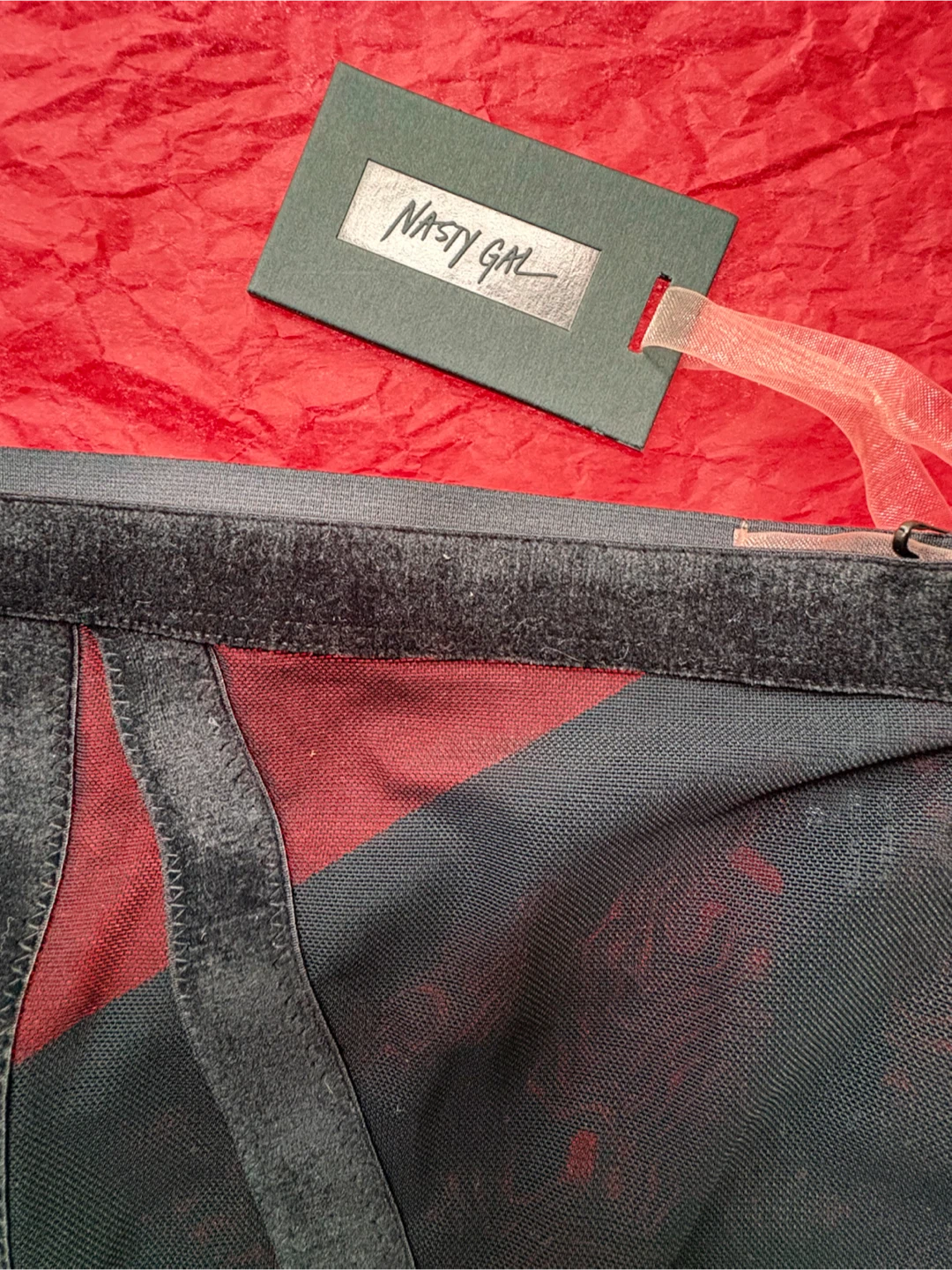 Nasty Gal Black Mesh High-Waisted Briefs - photo 4