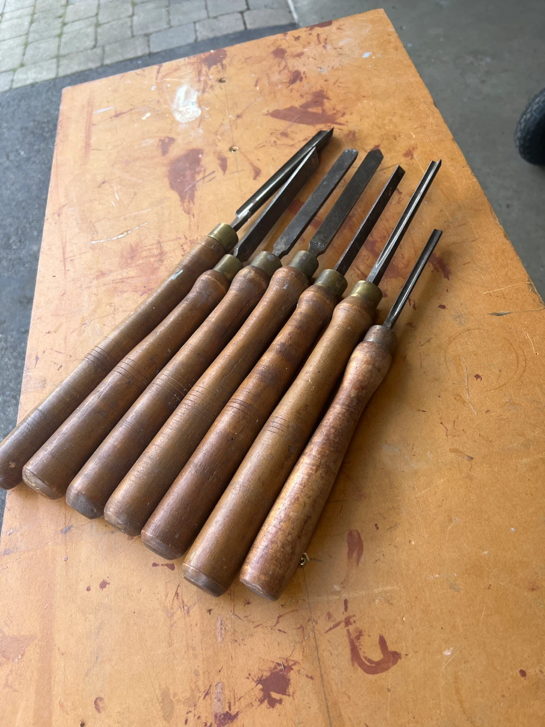 Set of 7 Woodturning Lathe Chisels - photo 2