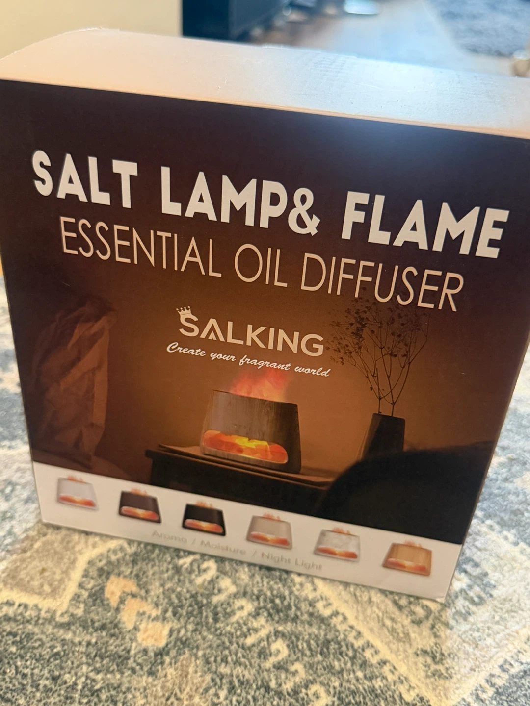 SALKING Salt Lamp & Flame Essential Oil Diffuser - photo 2