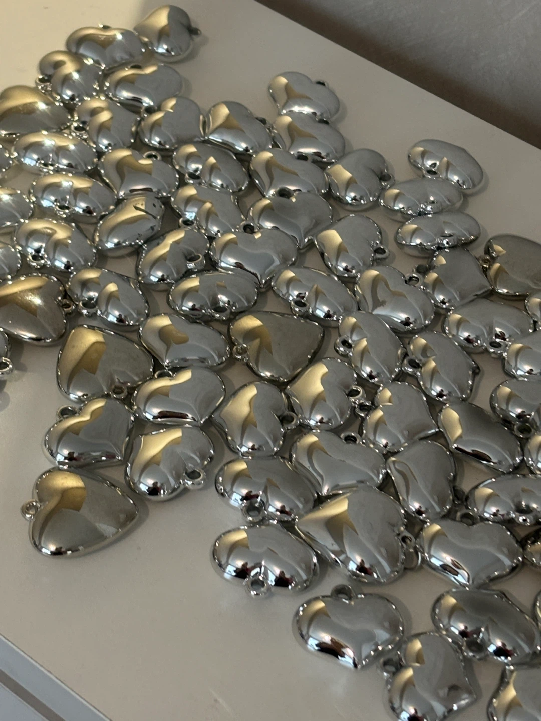 Silver Heart Charms (Bulk Lot)