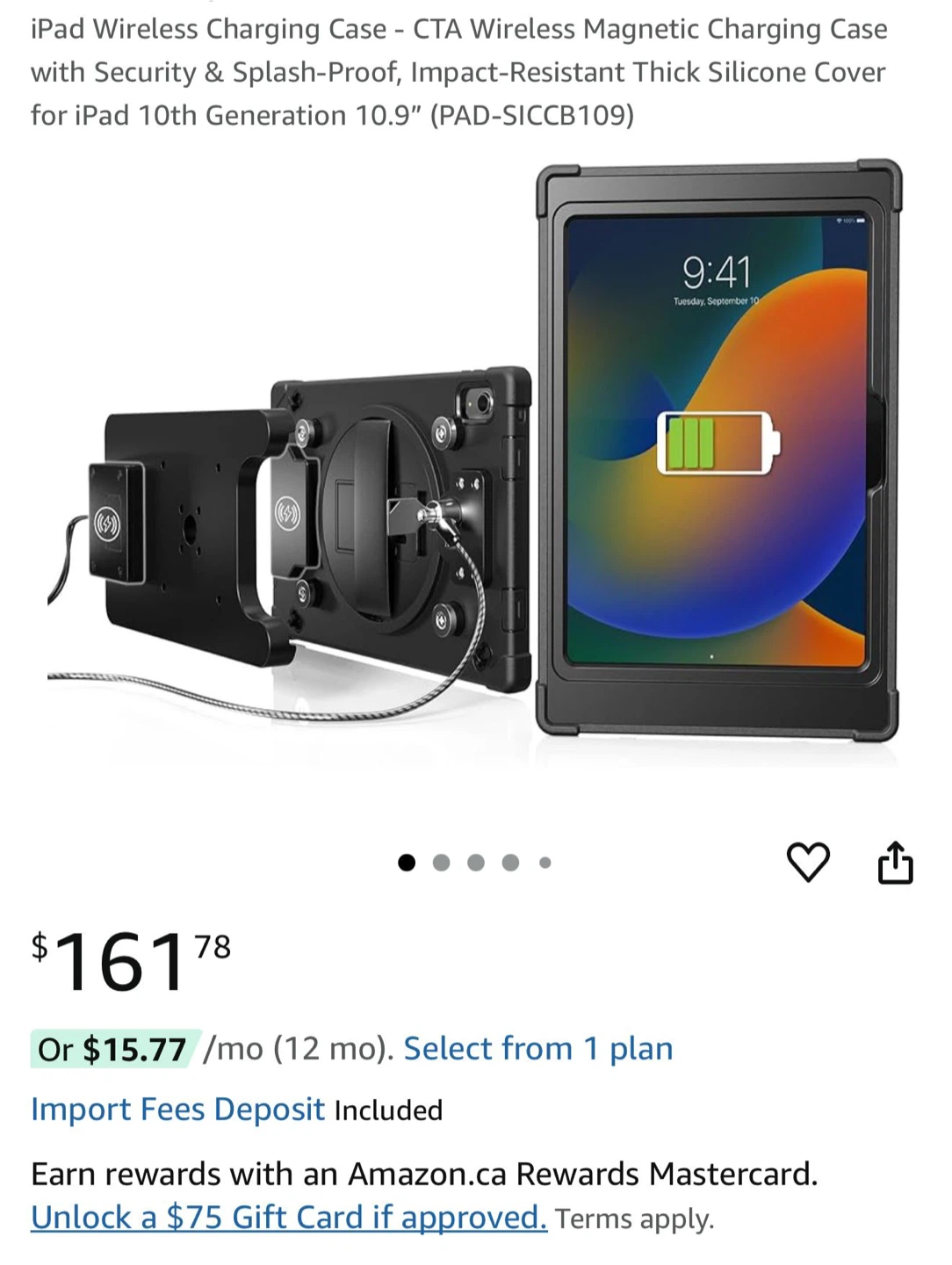 CTA Digital iPad 10th Gen Wireless Charging Case - photo 4