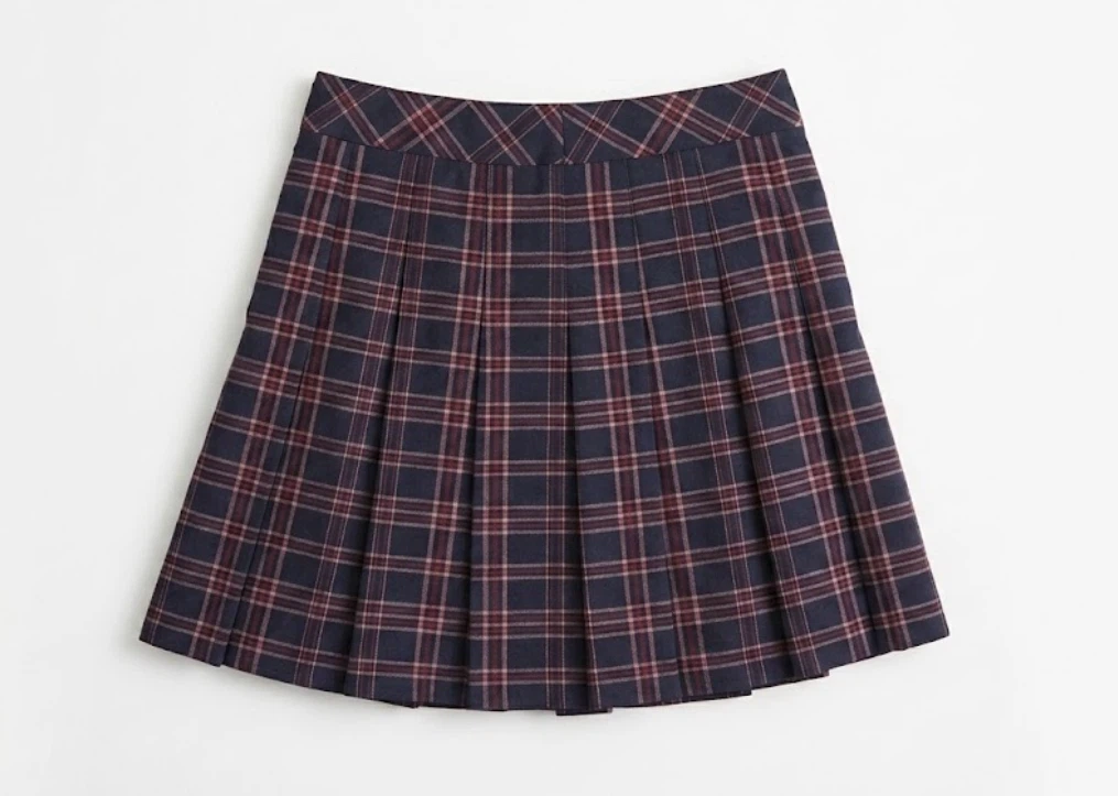 Sunday Best Plaid Pleated Skirt