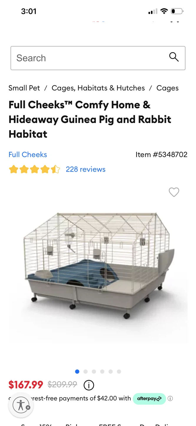 Full Cheeks Comfy Home Guinea Pig and Rabbit Habitat - photo 2