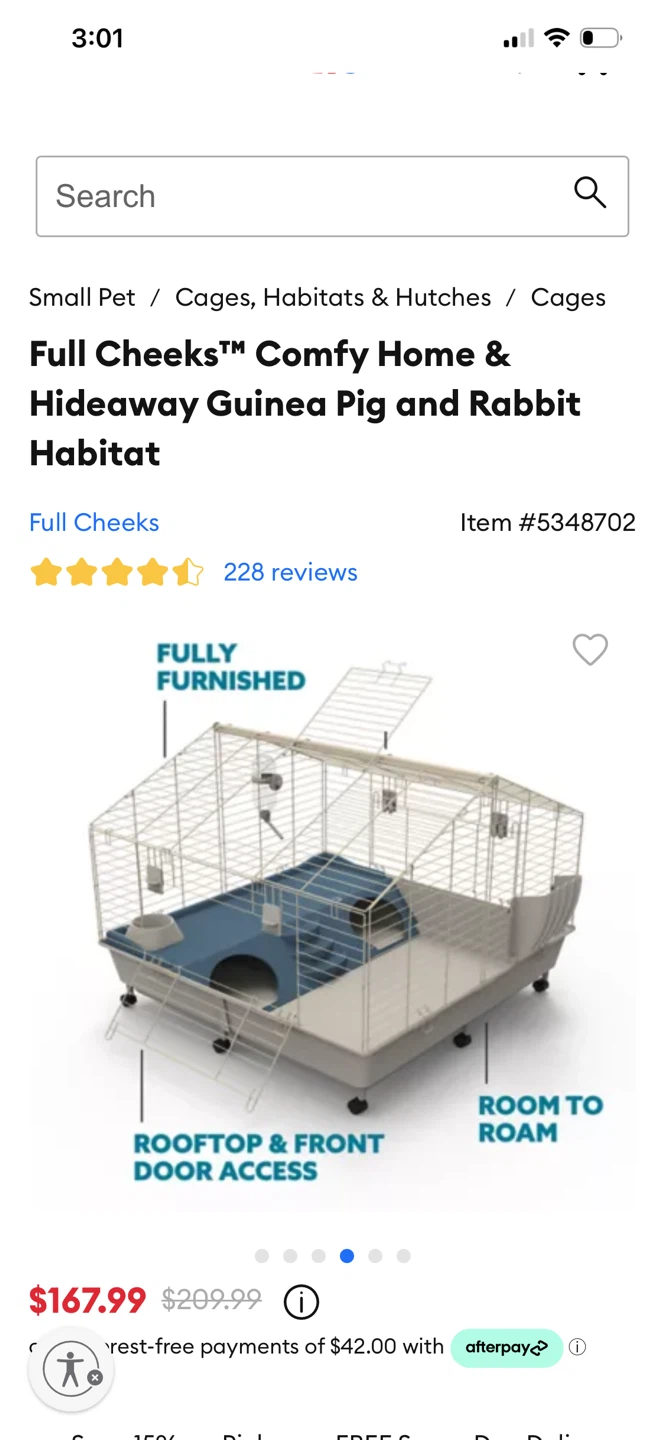 Full Cheeks Comfy Home Guinea Pig and Rabbit Habitat