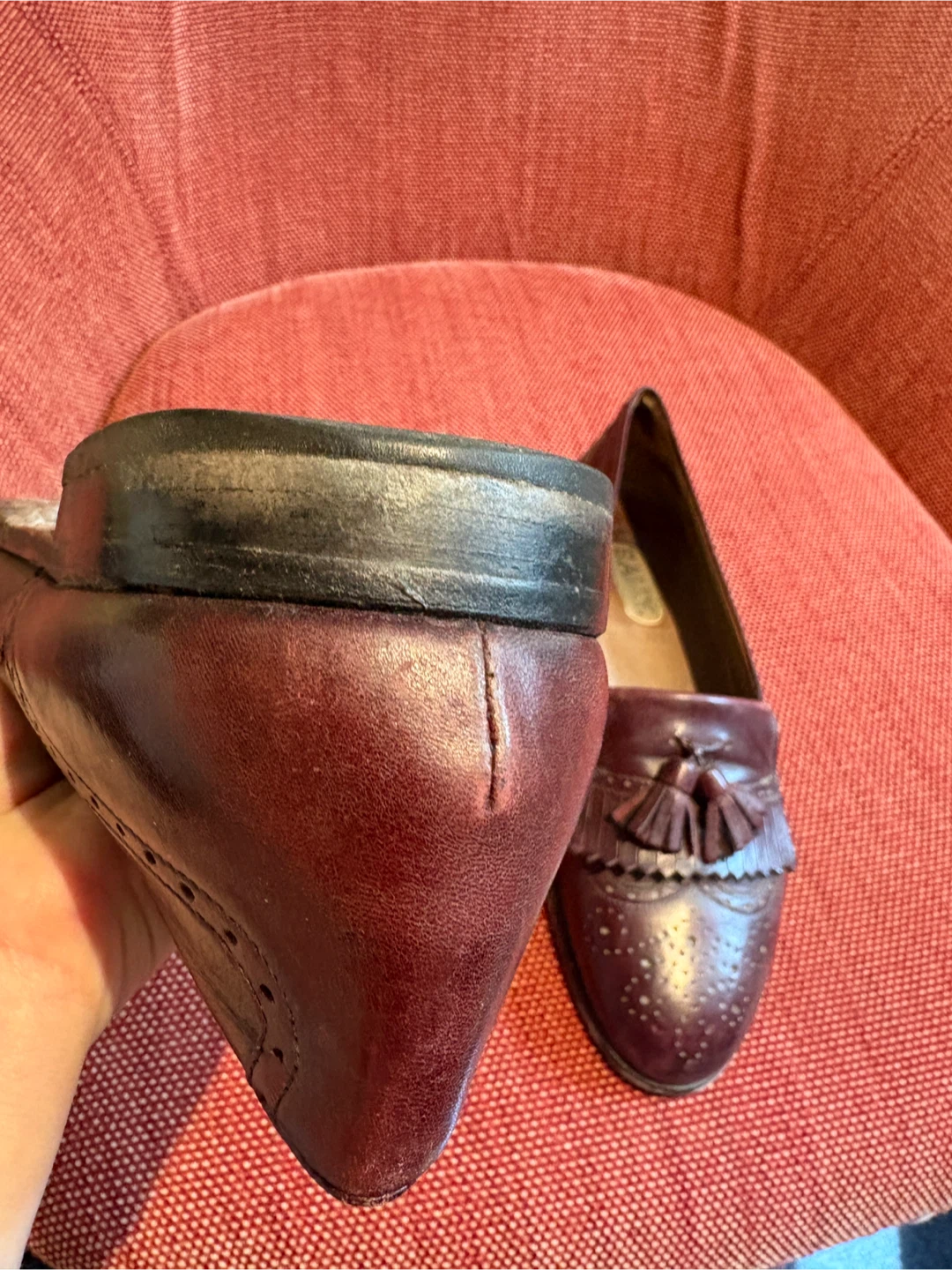 Bally Burgundy Tassel Loafers Size 10M - photo 4