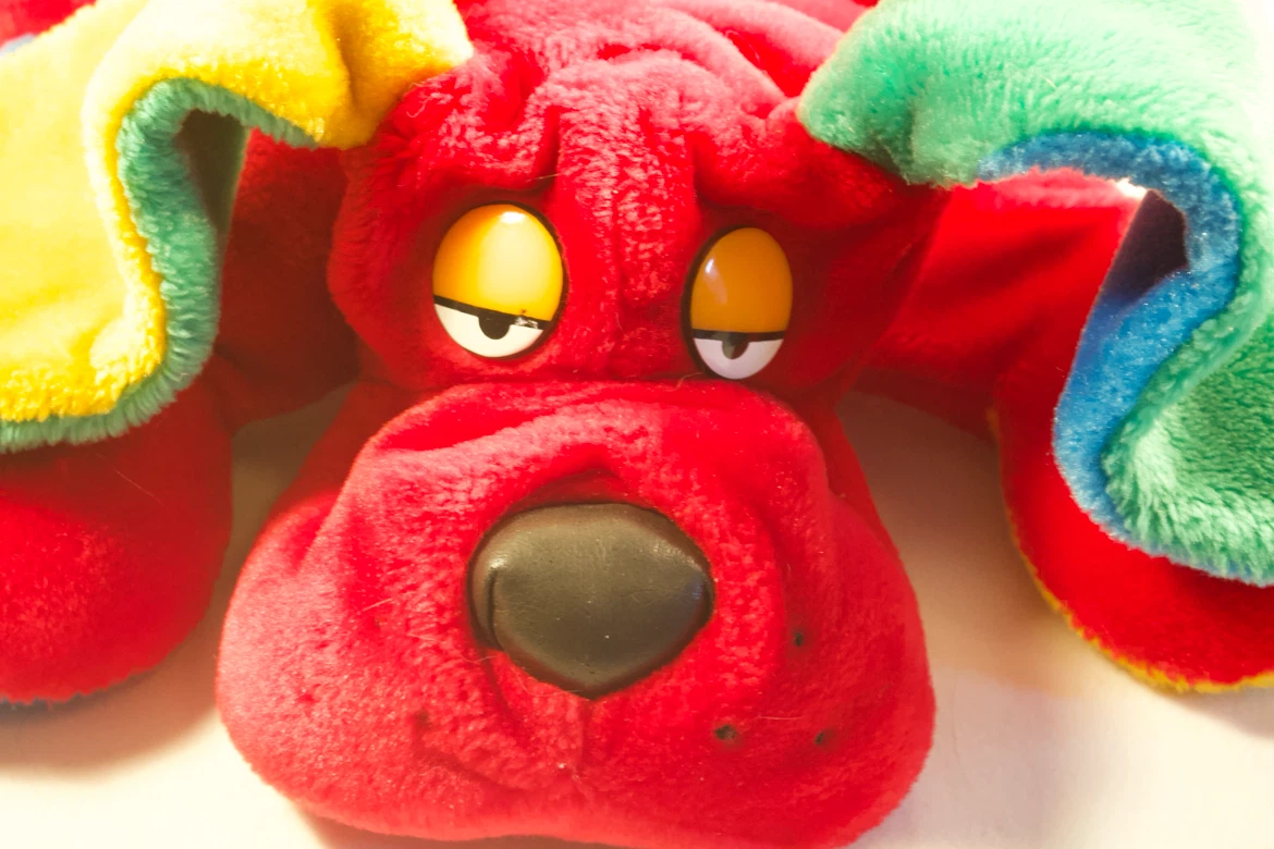 Retro Colourful Dog Plushie - photo 5