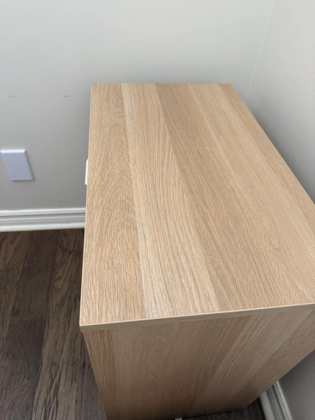 IKEA Askvoll 3 Drawer Dresser - Oak/White - photo 3