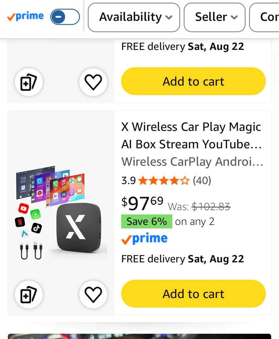 X Wireless CarPlay AI Box Stream YouTube Netflix