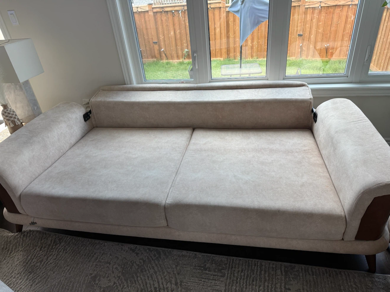 Beige Sofa with Two chairs - photo 5