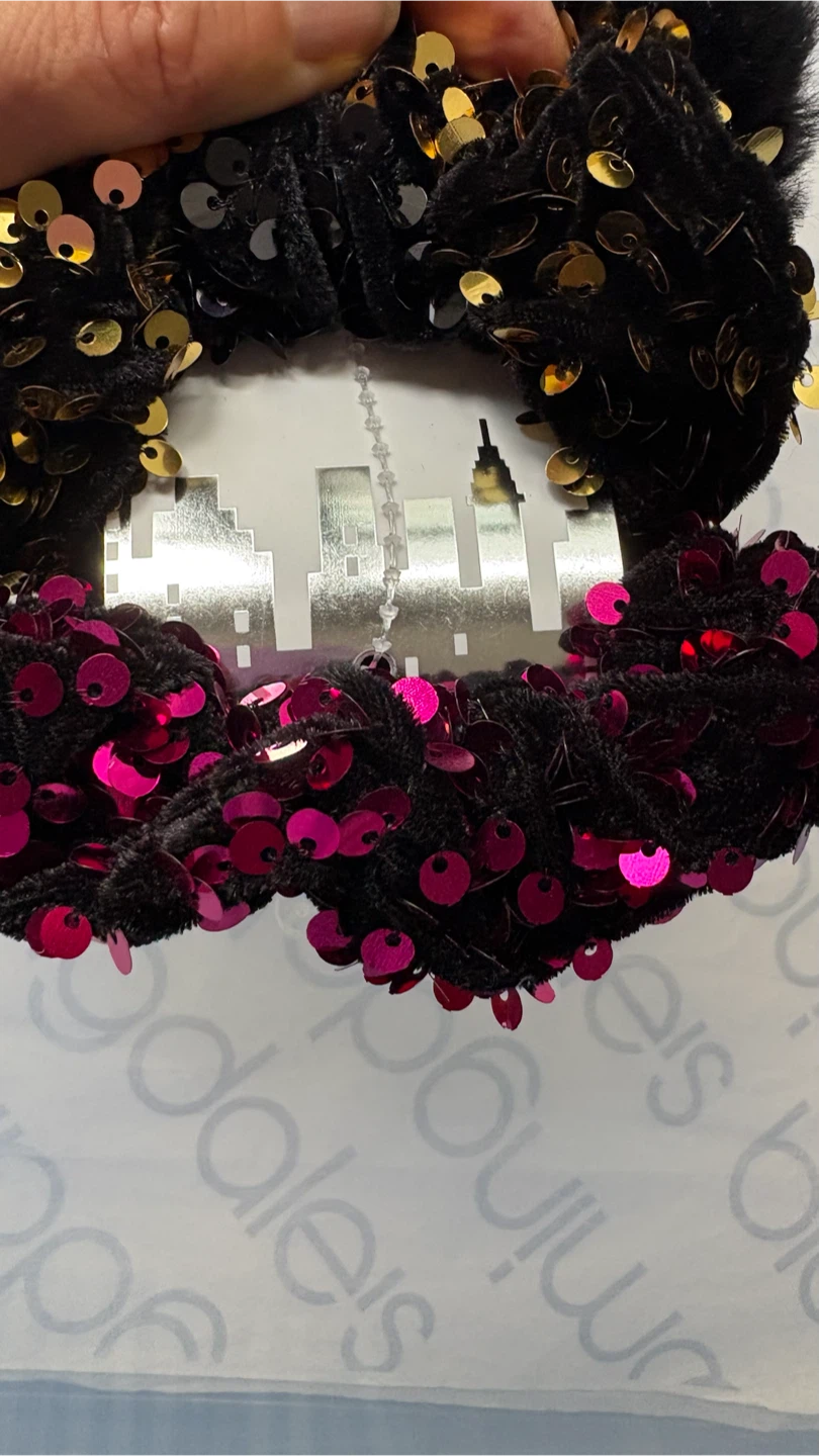 Nicole Miller Faux Fur & Sequin Scrunchies Set - photo 2