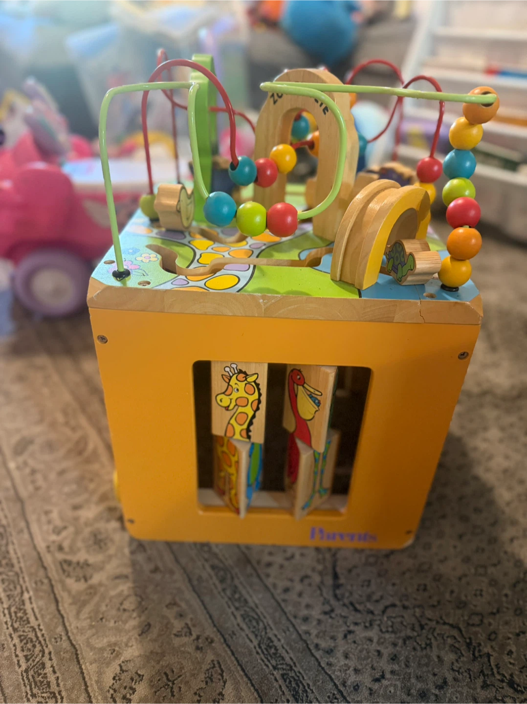 Parents Busy Zoo Wooden Activity Cube - photo 3