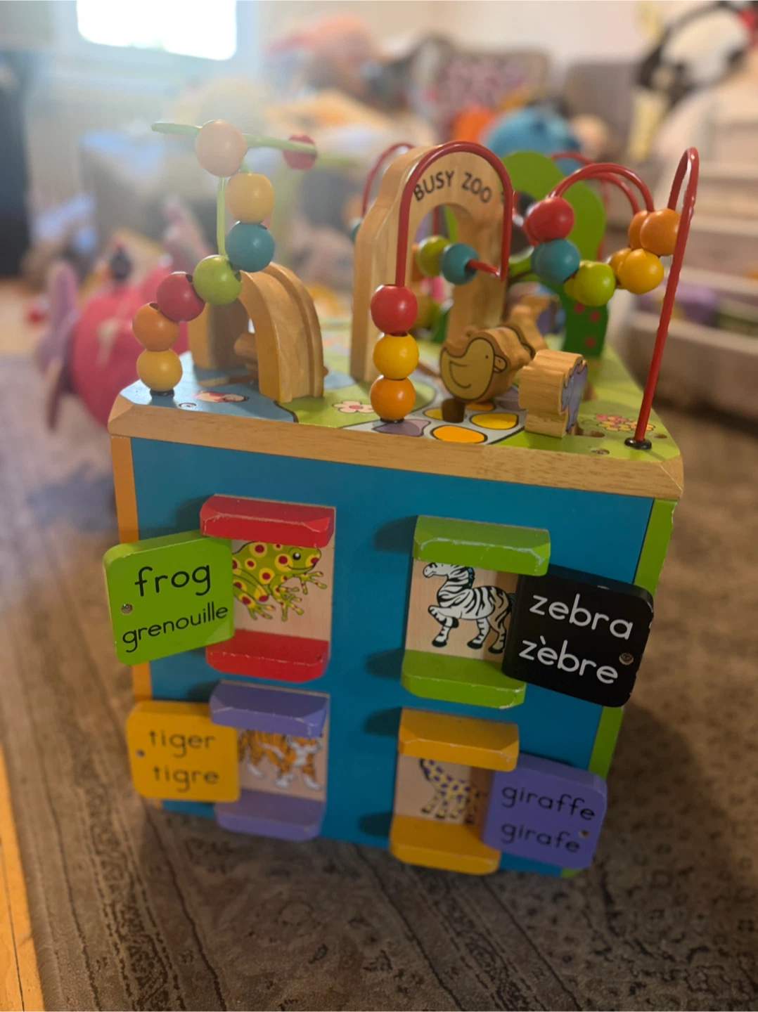 Parents Busy Zoo Wooden Activity Cube - photo 4