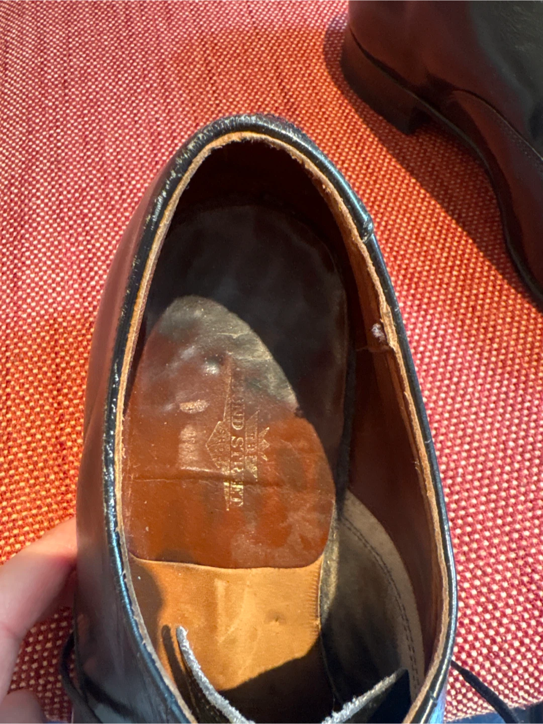 Allen Edmonds Black Leather Oxford Dress Shoes (9) - photo 2