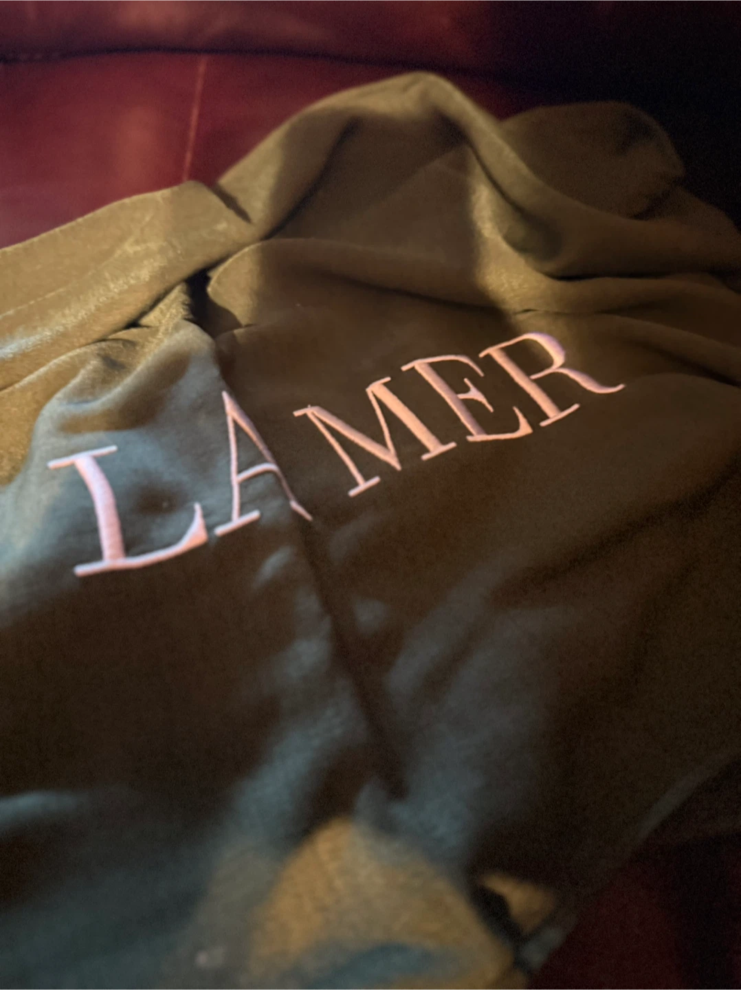 Comphy "LA MER" Green Microfiber Scarf EUC