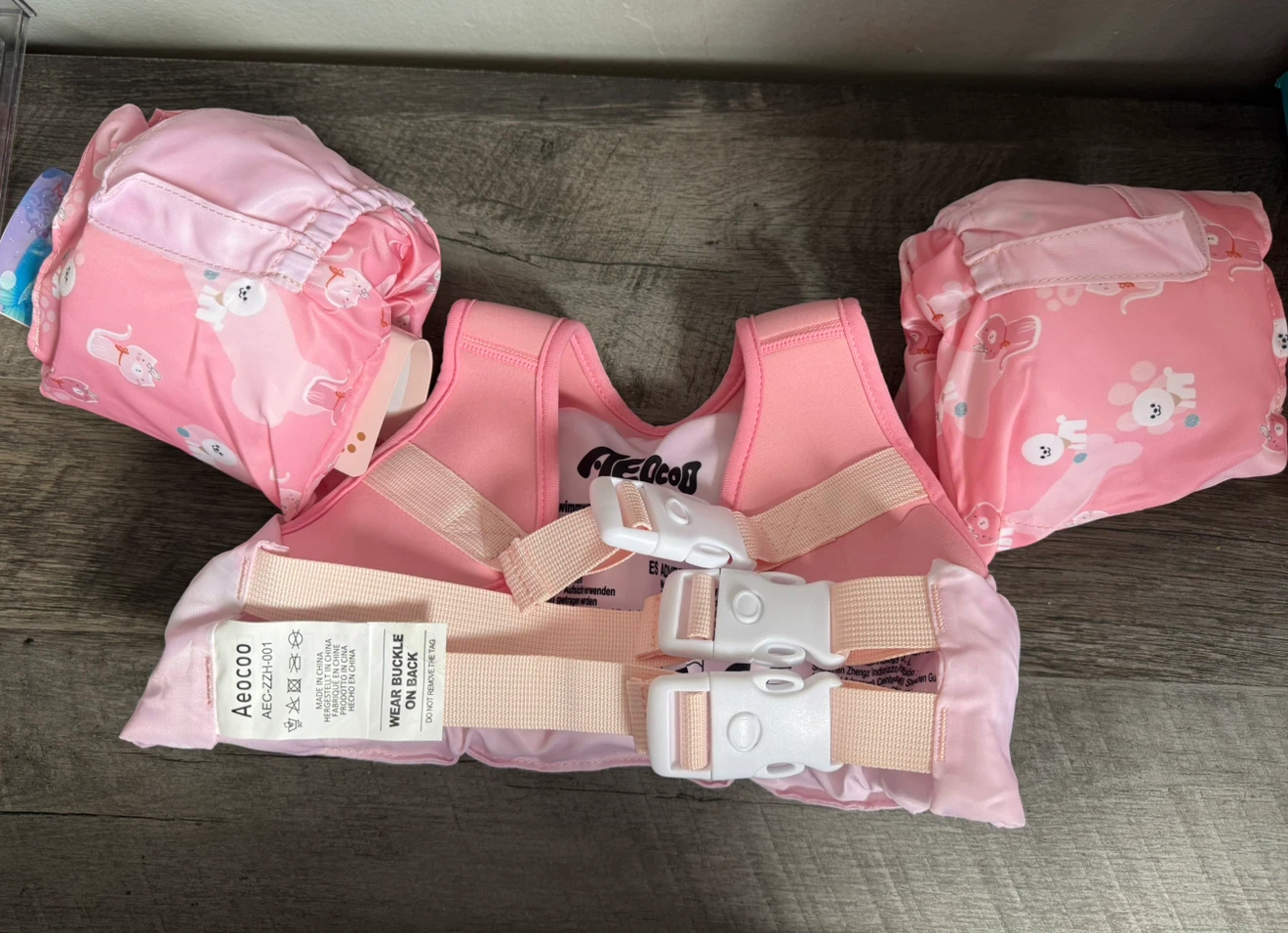 AEOCOO Toddler Puddle Float Swim Jumper Size S Pink - photo 5