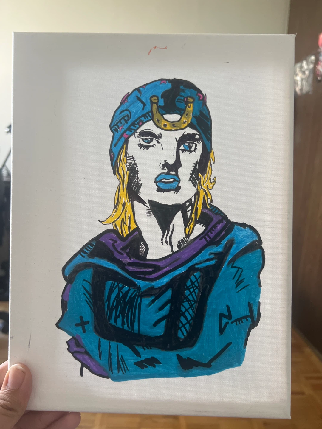 Hand-Painted Canvas Art - JoJo's Bizarre Adventure