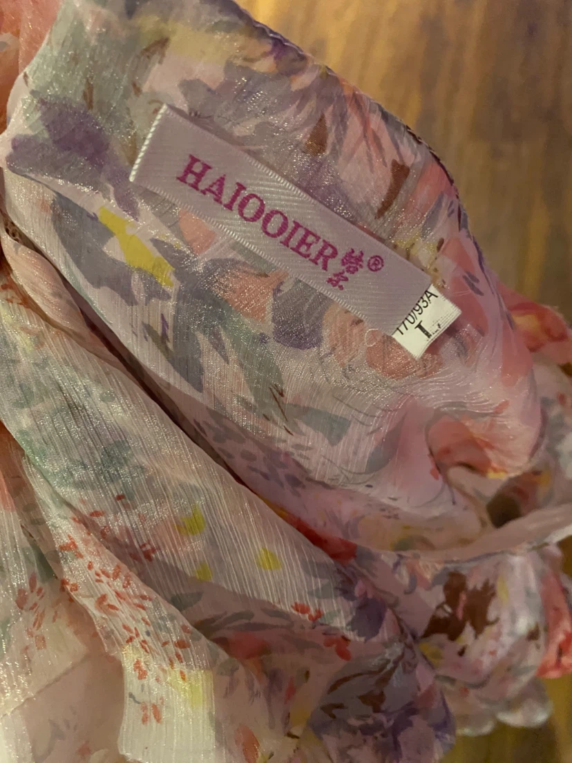 HAIQOIER Floral Dress - Size L - photo 5