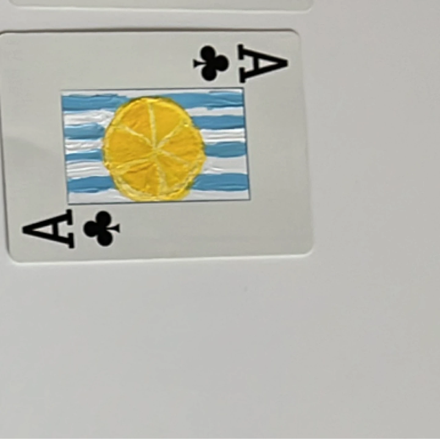 Lemon Illustration Playing Card