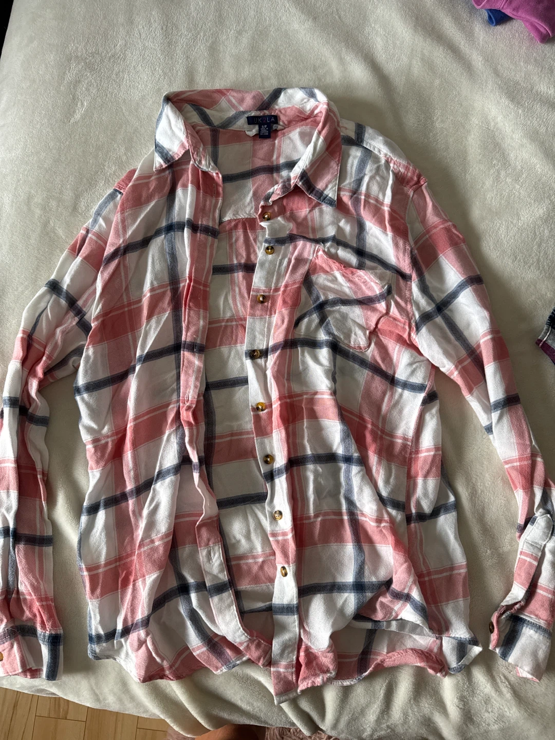 LUXLA Plaid Flannel Shirt