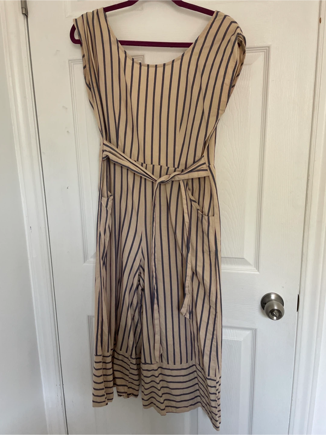 She + Sky Striped Jumpsuit - Size S