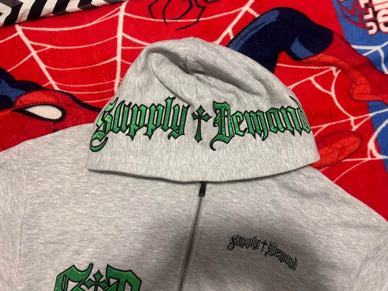 Supply & Demand Grey Zip-Up Hoodie - photo 3