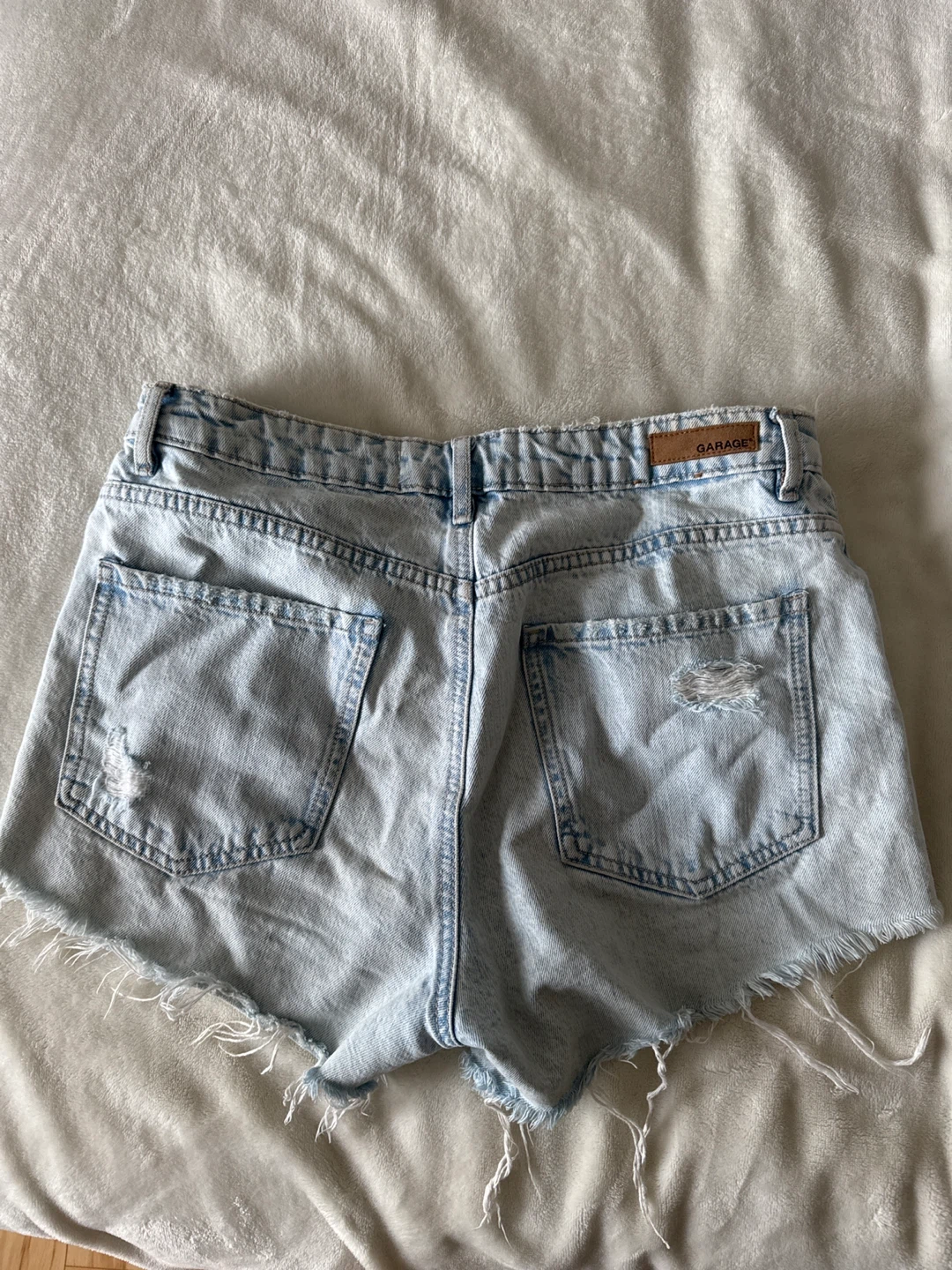 Garage Light Blue Denim Shorts - photo 2