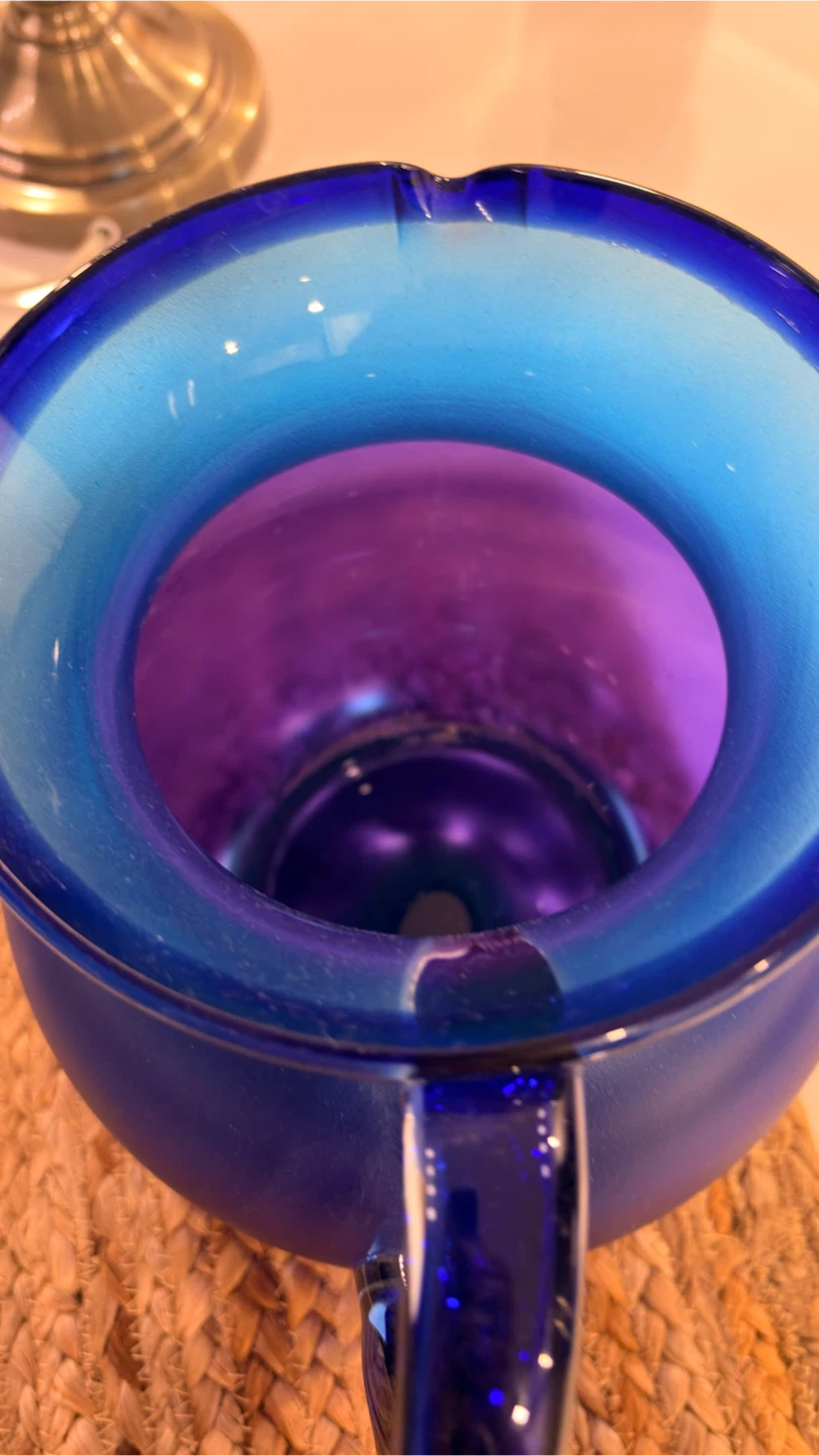 Blue Glass Pitcher - photo 2