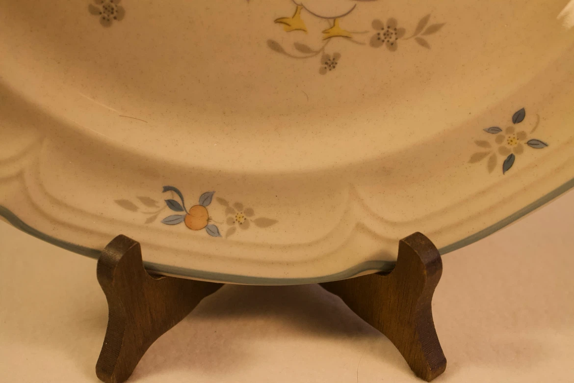 Vintage Illustrative Swan Serving Platter Plate - photo 5