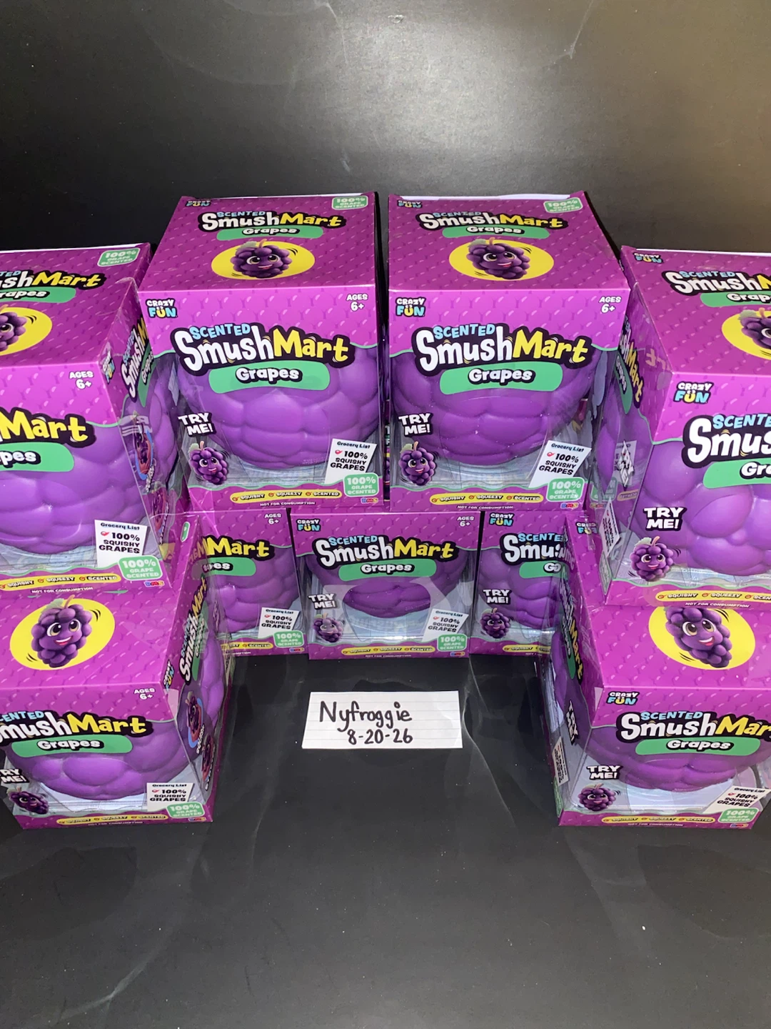 SmushMart Scented Grapes Squishy Toys (Lot of 8)