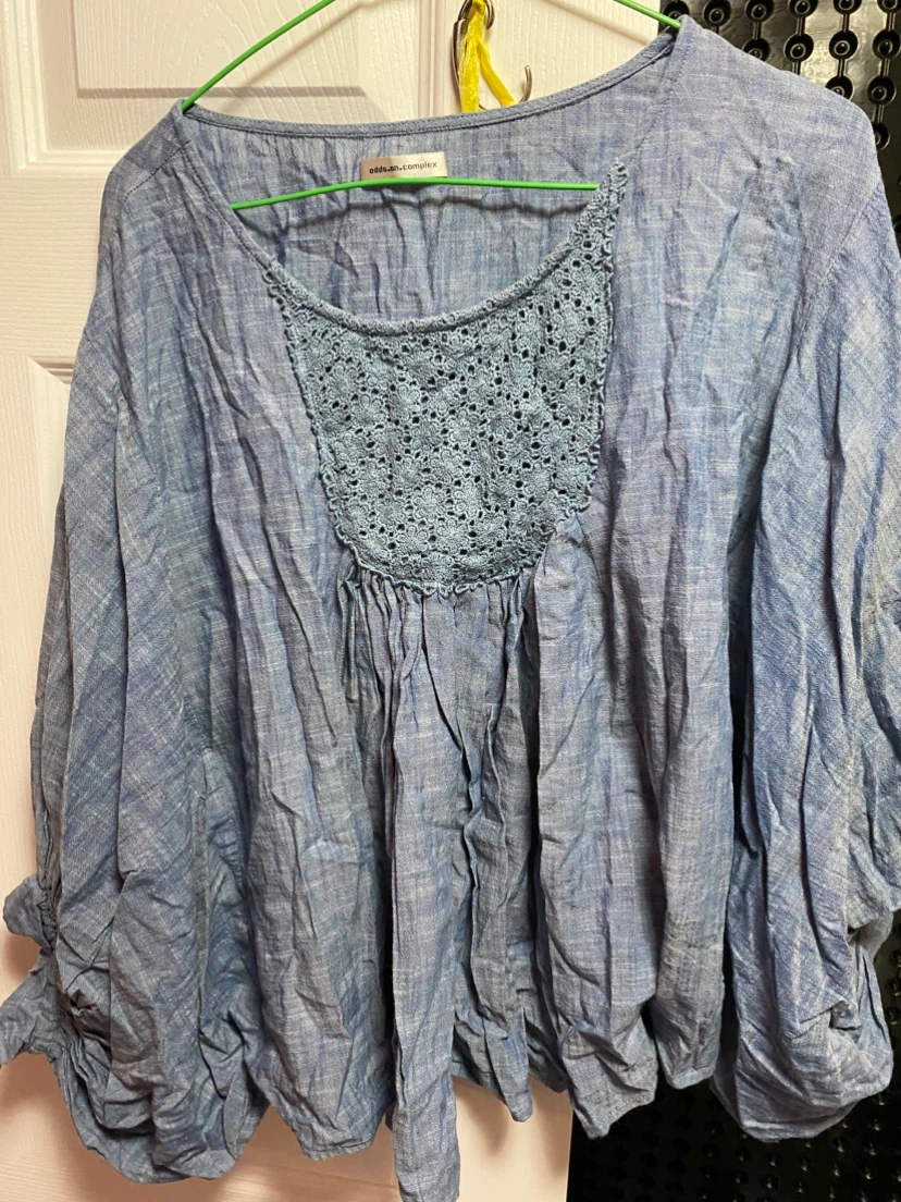 odds.on.complex Blue Crochet Top - photo 2