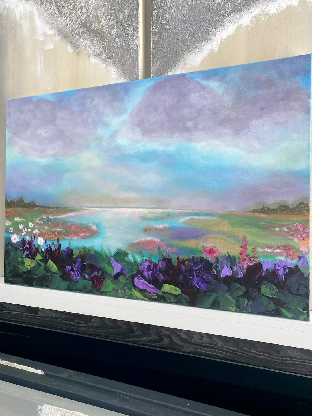 Original Painting Ethereal Abstract Floral Landscape Art