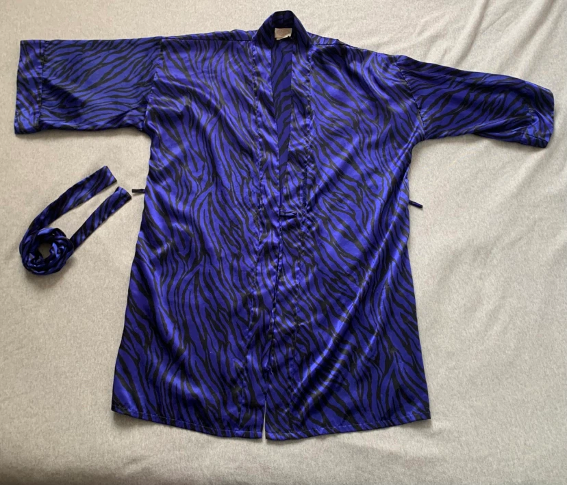 Purple Animal Print Robe - NEEDS MENDING