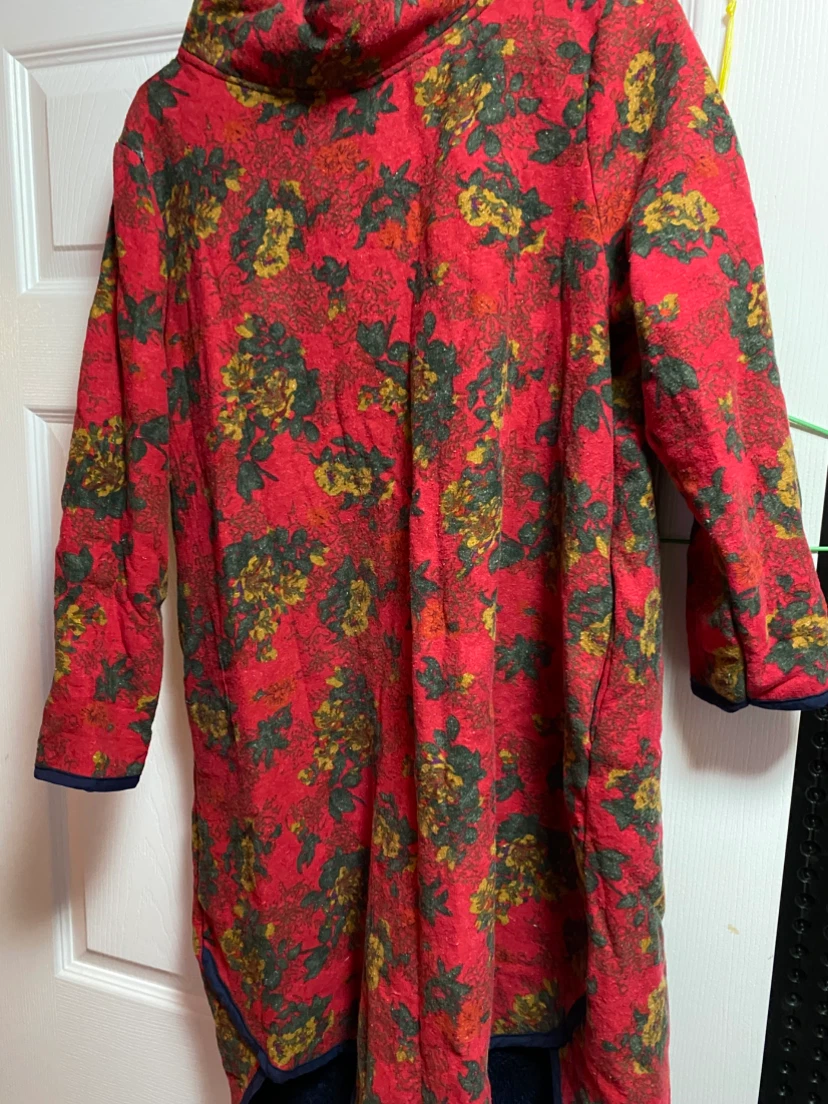 Red Floral Quilted Jacket