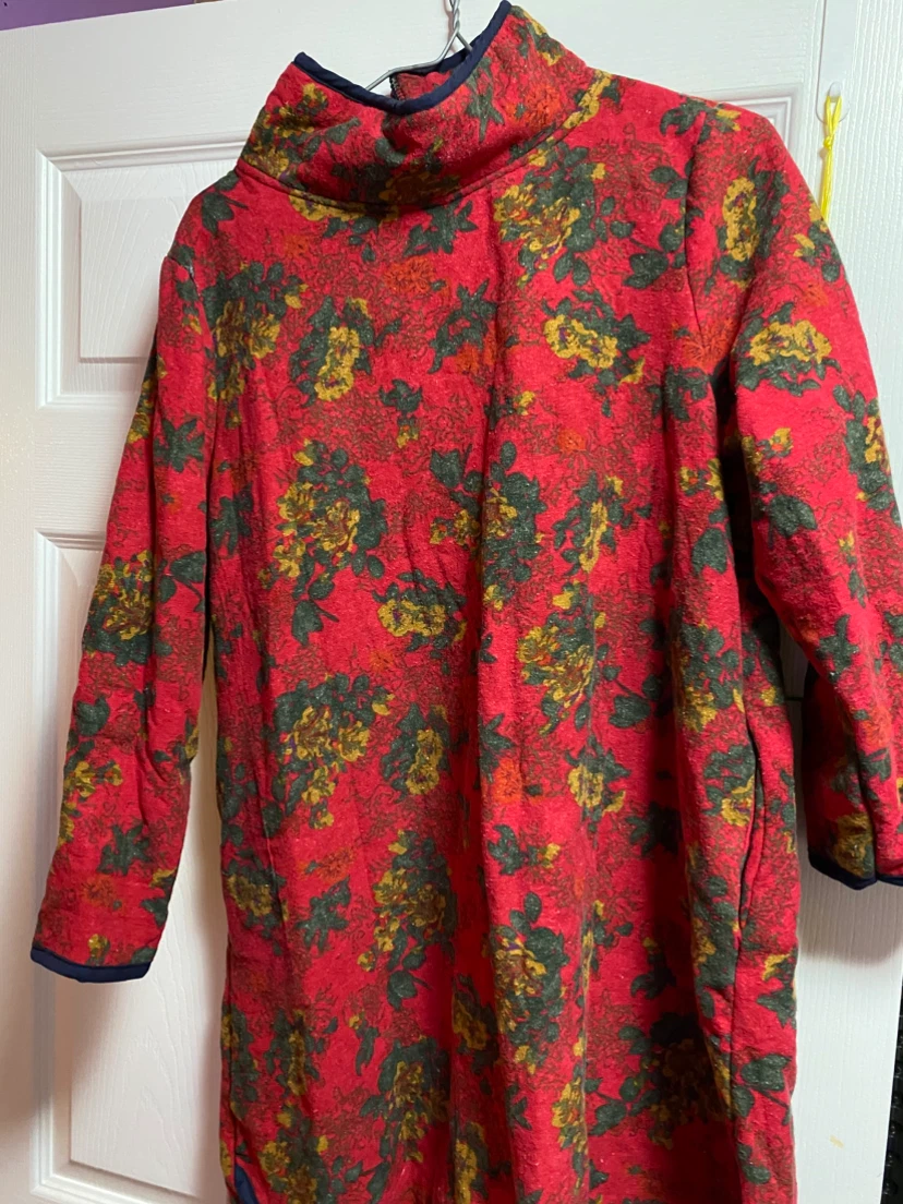Red Floral Quilted Jacket - photo 2