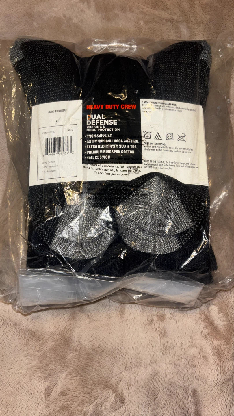 Fruit of the Loom Work Gear Heavy Duty Crew Socks (6 Pair Pack) - photo 2