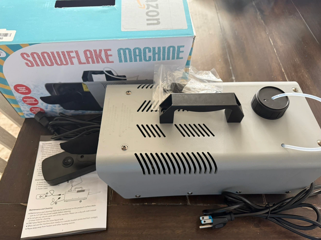 Blessny 650W Snowflake Machine in Grey - photo 2