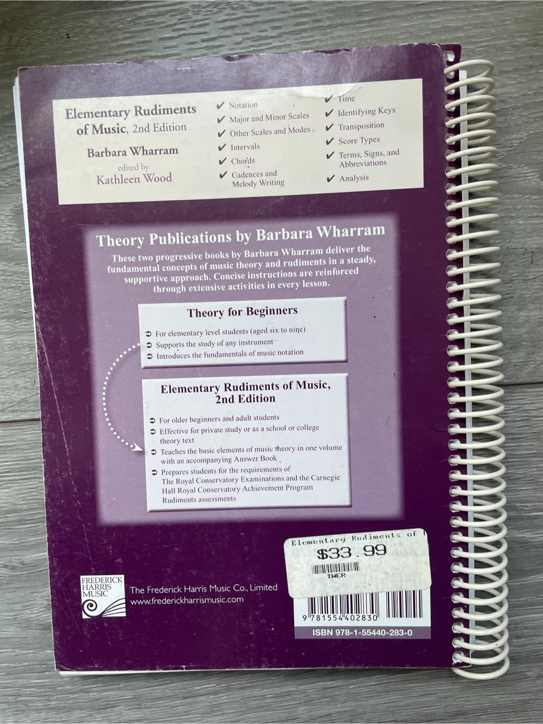 Elementary Rudiments of Music 2nd Edition Book - photo 3