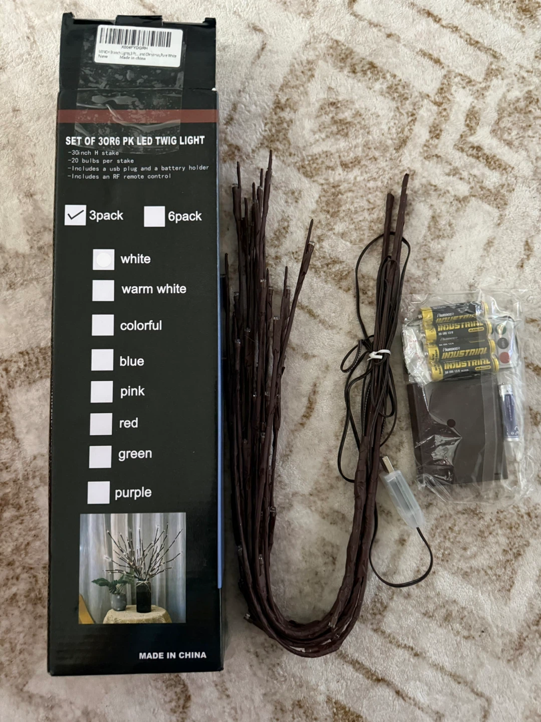 VIENCH 3 Pack LED Twig Branch Lights - photo 2
