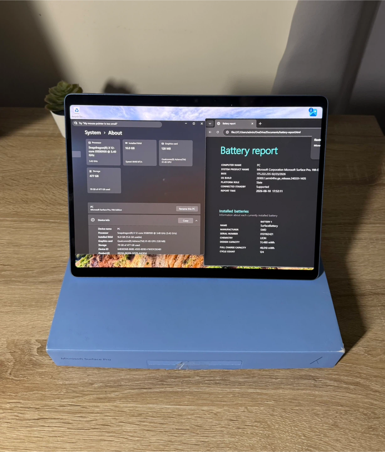 EXCELLENT Surface Pro 11 X Elite OLED 16GB/512GB 2-in-1 - photo 2