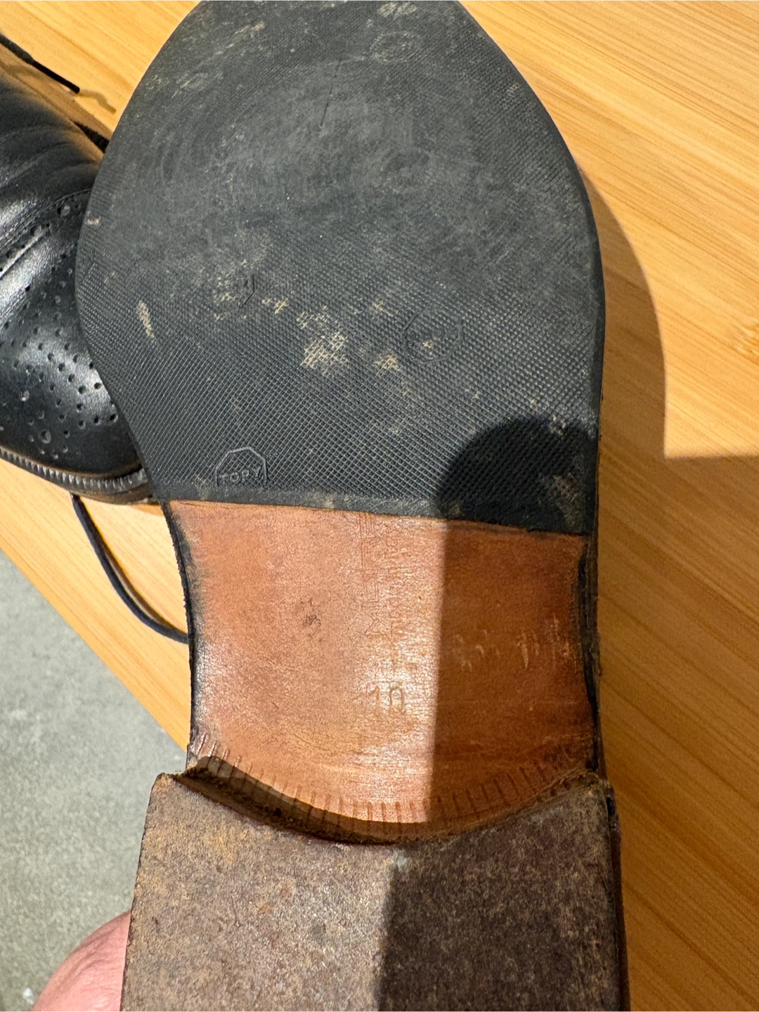 Moreschi Black Leather Cap Toe Oxford Dress Shoes (10) - photo 3
