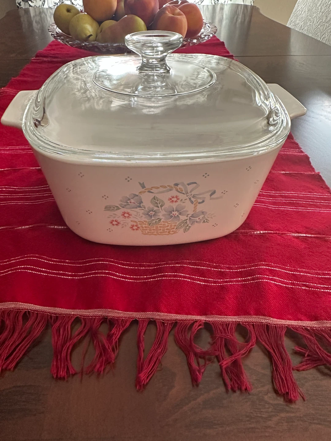 VTG CorningWare "Country Cornflower" 3L Casserole A-3-B w/ Lid - photo 2